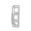 14k White Gold 1/15ct. Diamond Ichthus Chain Slide