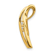 14K Lab Grown Diamond Fancy Curves Chain Slide