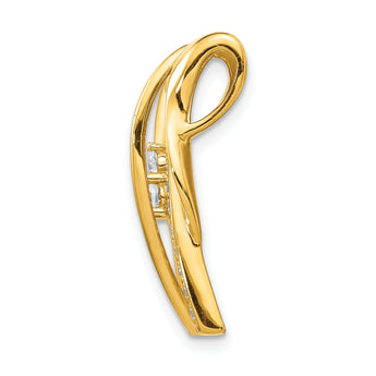 14K Lab Grown Diamond Fancy Curves Chain Slide