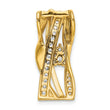 14K Lab Grown Diamond Fancy Curves Chain Slide
