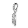 10k White Gold 1/4ct. Diamond Cluster Pendant