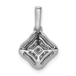 10k White Gold 1/4ct. Diamond Cluster Pendant