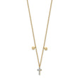 10k Diamond Cross 18 inch Necklace