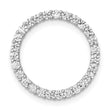 10k White Gold 1/2ct. Diamond Circle Chain Slide