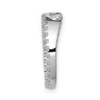 10k White Gold 1/4ct. Diamond Circle Chain Slide