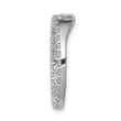 14k White Gold 1/2 carat Lab Grown Diamond VS/SI+ G+ Circle Chain Slide Pendant - Birthstone Company