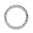 14k White Gold 1/2 carat Lab Grown Diamond VS/SI+ G+ Circle Chain Slide Pendant - Birthstone Company
