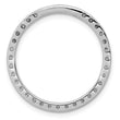 10k White Gold 3/4ct. Diamond Circle Chain Slide