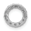 10k White Gold 1/4ct. Diamond Circle Chain Slide