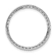 10k White Gold 3/4ct. Diamond Circle Chain Slide