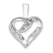 14k White Gold 1/8ct. Diamond Heart Pendant