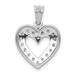 14k White Gold 1/4ct. Diamond Heart Pendant
