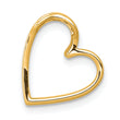 14k 1/10ct. Diamond Vintage Heart Chain Slide