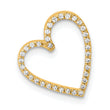 14k 1/10ct. Diamond Vintage Heart Chain Slide