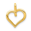 14k Diamond Heart Pendant