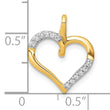 10K 1/15ct. Diamond Heart Pendant