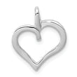 14k White Gold 1/15ct. Diamond Heart Pendant