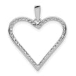 14k White Gold 1/6ct. Diamond Heart Pendant
