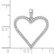 14k White Gold 1/6ct. Diamond Heart Pendant