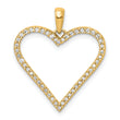 14k 1/6ct. Diamond Heart Pendant