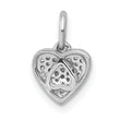 10k White Gold 1/10ct. Diamond Heart Pendant