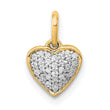 14k 1/10ct. Diamond Heart Pendant