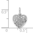 14k White Gold 1/4ct. Diamond Heart Pendant