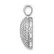 14k White Gold 1ct. Diamond Fancy Heart Pendant