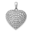 14k White Gold 1ct. Diamond Fancy Heart Pendant