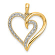 14k 1/10ct. Diamond Heart Pendant
