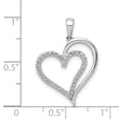 14k White Gold 1/10ct. Diamond Heart Pendant