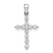 10K White Gold 1/4ct. Diamond Cross Pendant
