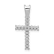 10K White Gold 1/4ct. Diamond Latin Cross Pendant