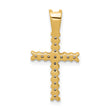 10K Diamond Latin Cross Pendant