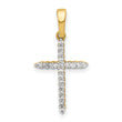 10K 1/6ct. Diamond Cross Pendant