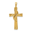 10K AA Diamond Cross Pendant