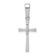 10K White Gold .02ct. Diamond Cross Pendant
