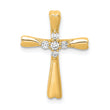 14K Lab Grown Diamond Cross Slide Pendant