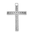 10K White Gold 3/8ct. Diamond Cross Chain Slide