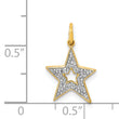 14k Diamond Star Charm