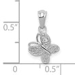 10k White Gold .01ct. Diamond Butterfly Pendant
