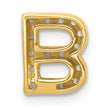 10K  Diamond Letter B Initial Charm