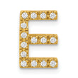 10K  Diamond Letter E Initial Charm