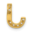 10K  Diamond Letter J Initial Charm