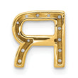 10K  Diamond Letter R Initial Charm
