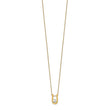 14K Lab Grown Diamond U-Shape Pendant Necklace