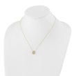 14K Lab Grown Diamond U-Shape Pendant Necklace