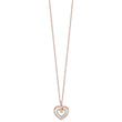 14K Two-Tone Lab Grown Diamond Hearts Necklace