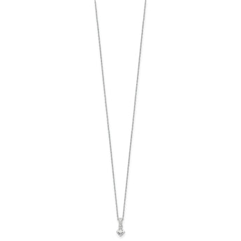 14K White Gold Lab Grown Diamond VS/SI GH, Pendant Necklace