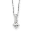 14K White Gold Lab Grown Diamond VS/SI GH, Pendant Necklace